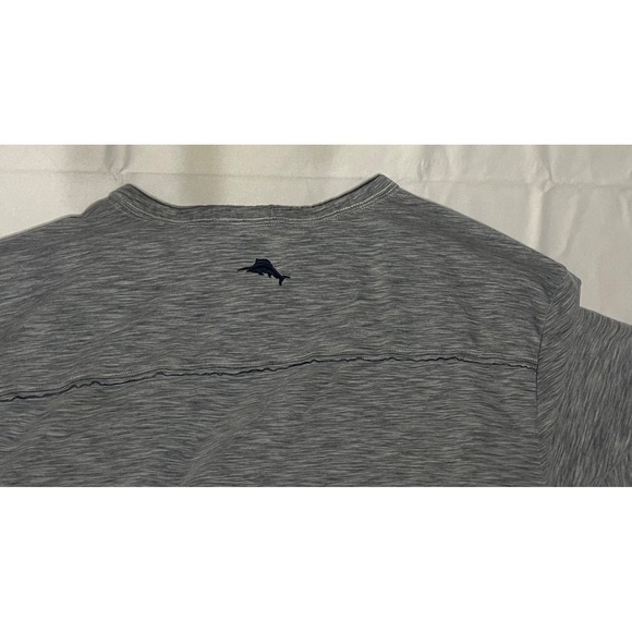 Tommy Bahama Shirt Mens XL Blue IslandZone V Neck Performance Tee Lightweight - Picture 5 of 10
